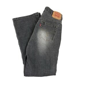 Levi's 515 Womens Jeans Size 4 Petite M Nouveau BootCut Stretch Low Rise Gray